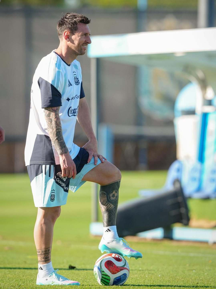 阿根廷国家队备战世界杯迎战毛里塔尼亚首战训